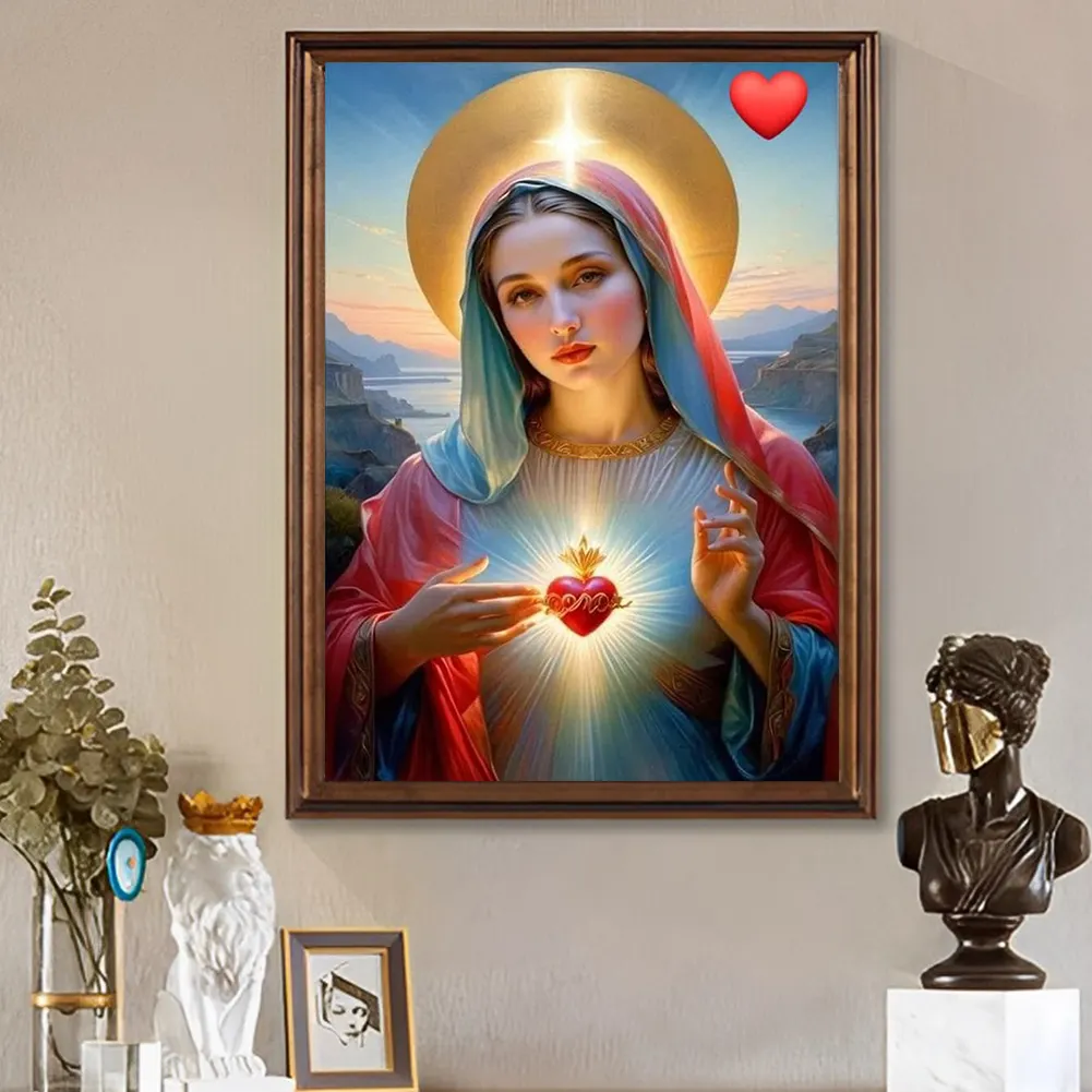 Diamond Painting - Full Round Drill - Our Lady(Canvas|30*40cm)