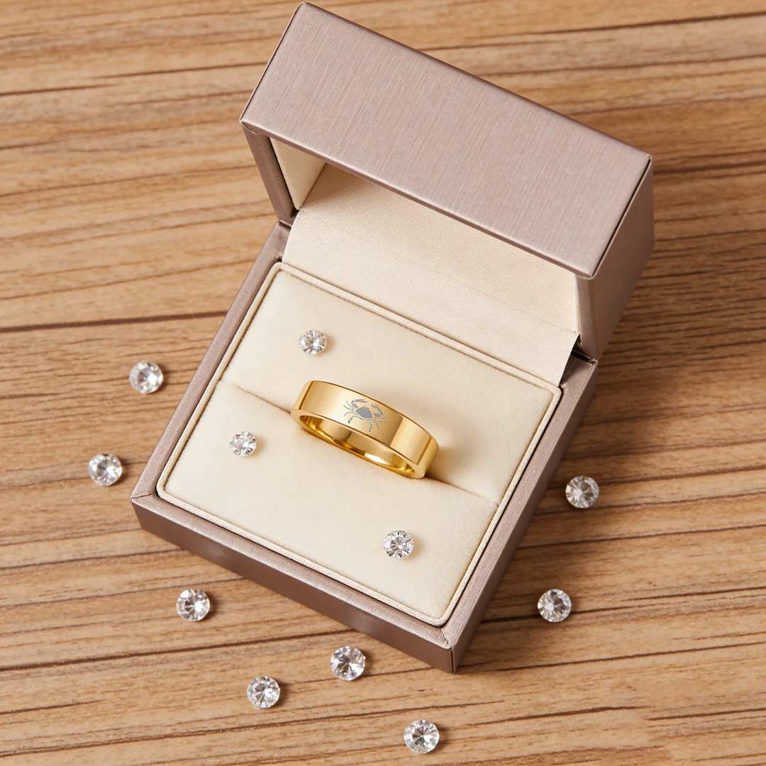 Wedding Fashion Cancer Tungsten Rings and Flat Gold Bands Edge Comfort Fit for Men and Women 4MM 6MM 8MM Width