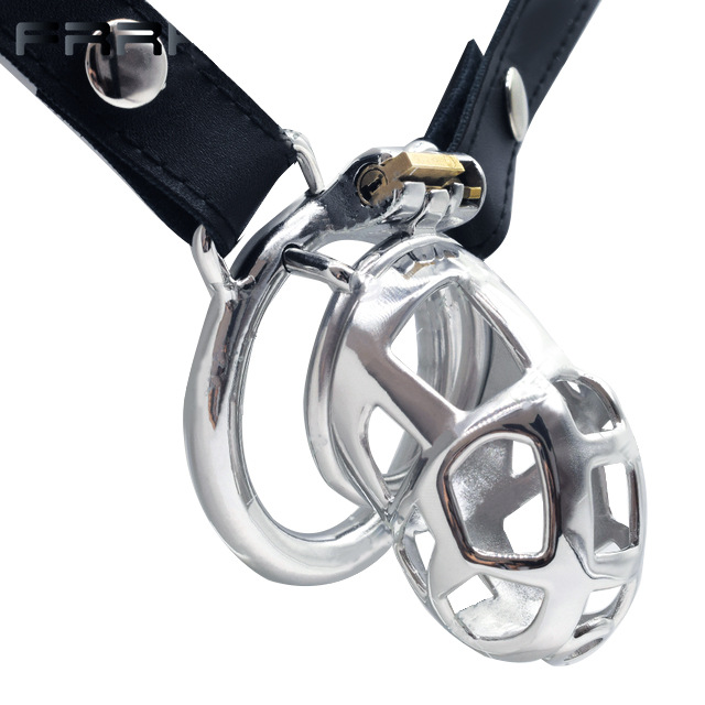 Strap on Bondage Cock Cage with Male Chastity Belt 