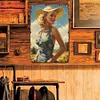 Pin up girl - Panneaux en &eacute;tain m&eacute;tallique(20*30cm/30*40cm)