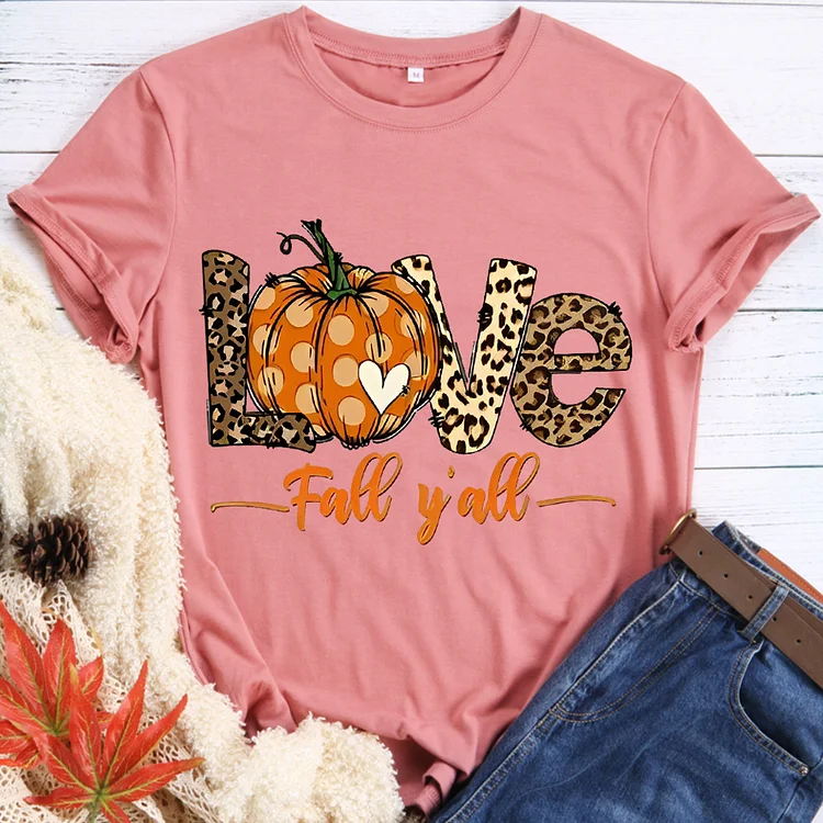 🍁Be Thankful - For The Love Of The Thanksgiving Y\'all Pumpkin T-Shirt