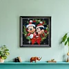 Christmas Mickey Minnie-11CT Stamped Cross Stitch 40*40cm/15.75*15.75in
