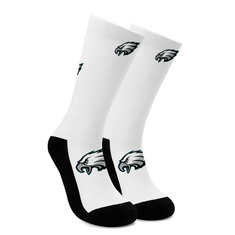 Philadelphia Eagles For Bare Feet Crew Socks