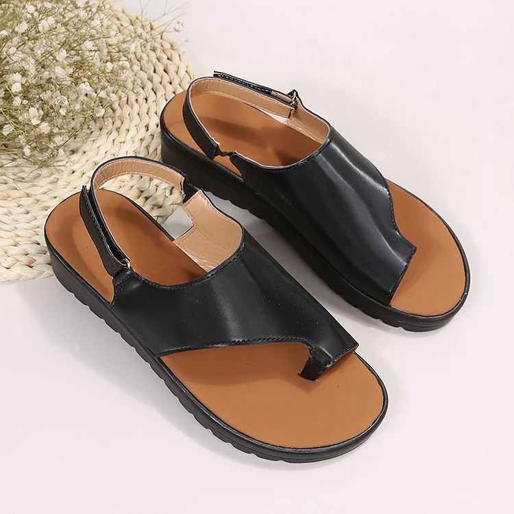 2023 Womens Summer Peep Super Comfortable Vintage Leather Sandals