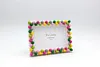  Candy DIY Building Block Photo Frame Kit,Creative Handmade Assembled Photo Frame Handmade Craft Gift Home Tabletop Display Decor