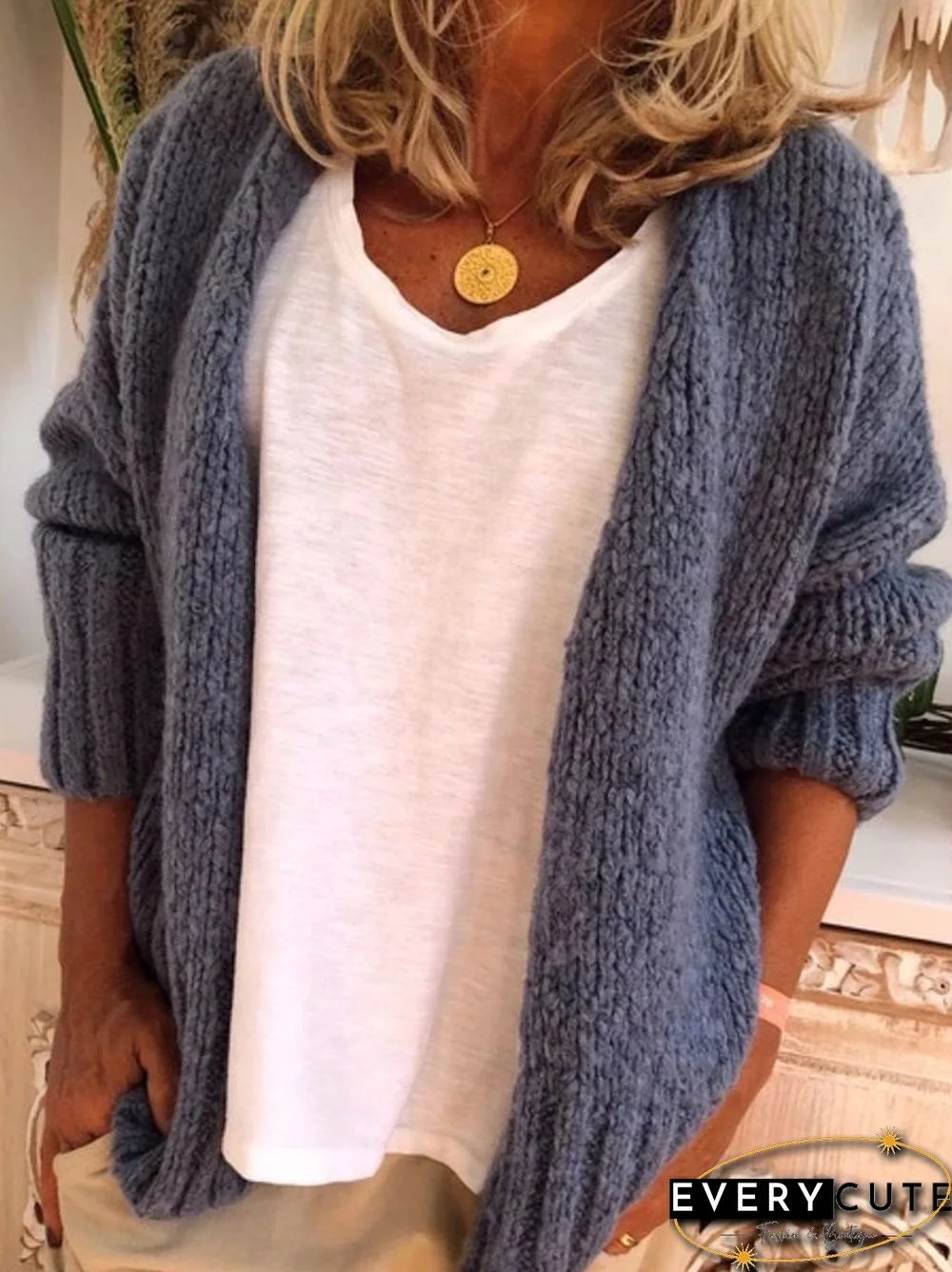 Women Casual Plus Size Sweater Cardigan