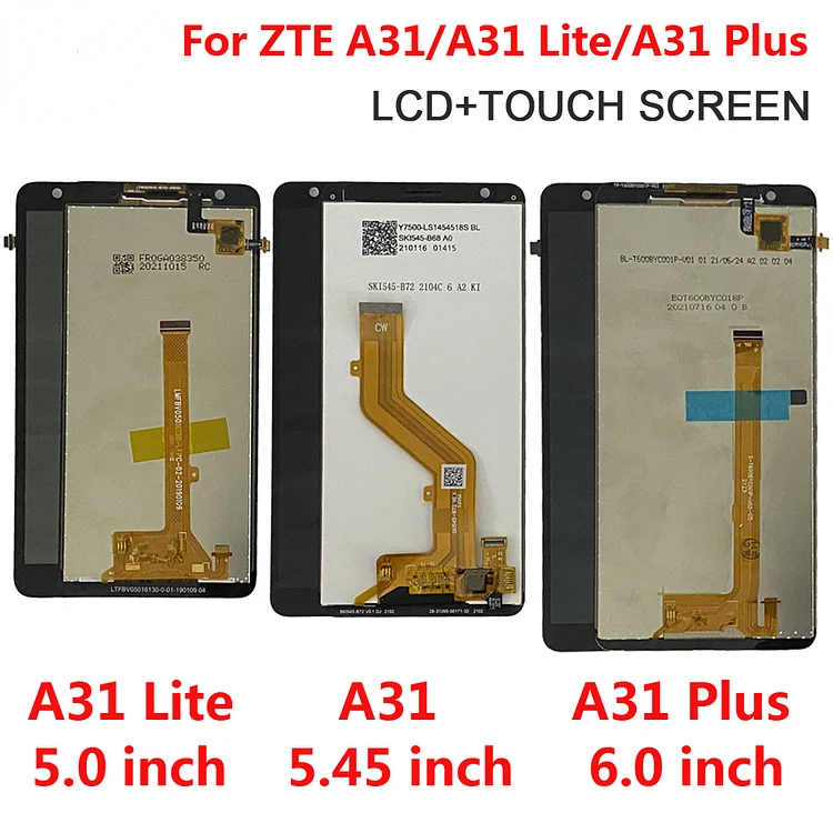 For ZTE Blade A31 2021 LCD Display Touch Glass Screen Digitizer Assembly Repair For ZTE Blade A31 Lite Display A31 Plus L210 LCD