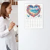 DIY Special Shaped Colorful Pattern 5D DIY Diamond Art Monthly Planner Kit