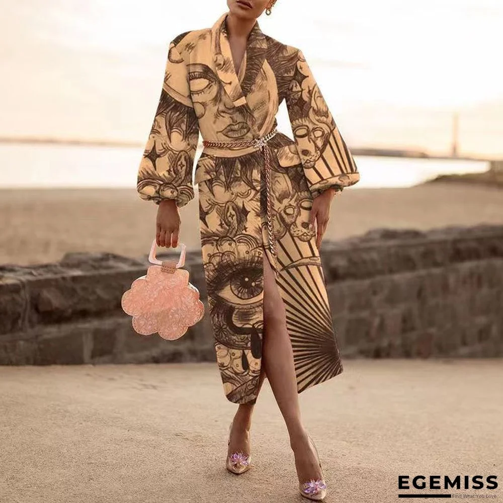 Autumn And Winter Women's Wear Lapel Long Sleeve Fashion Casual Wool Coat | EGEMISS