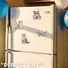 4PCS 2D/Flat Acrylic DIY Diamond Art Fridge Magnet Kit British Shorthair Design DIY Art Fridge Magnet Refrigerator Sticker Magnetic Diamond Art Decor Refrigerator Mailbox Home Decoration DIY Crafts