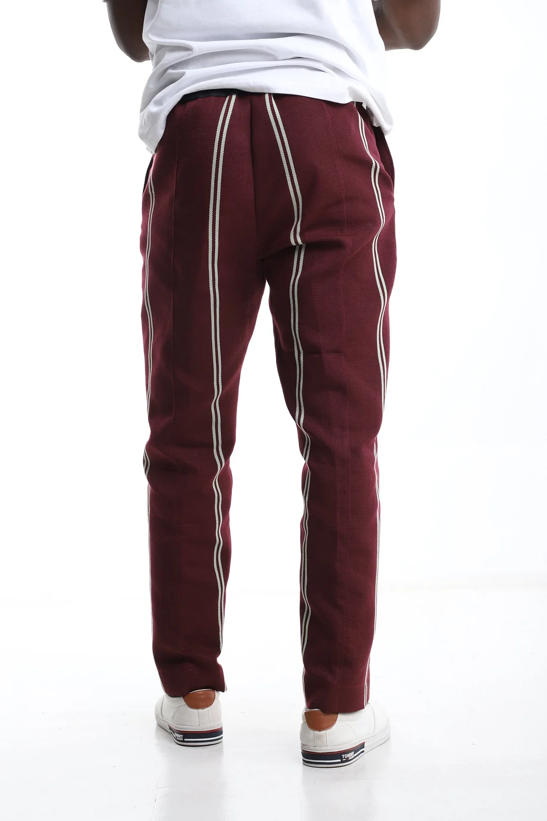 Burgundy Royal Aso-Oke Trousers-INSPIREUSE