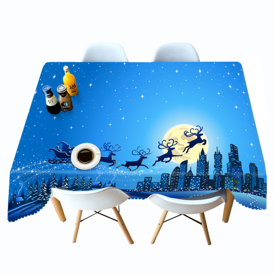 

Santa Claus and Elk - 3D Tablecloth, 140*210cm, 501 Original