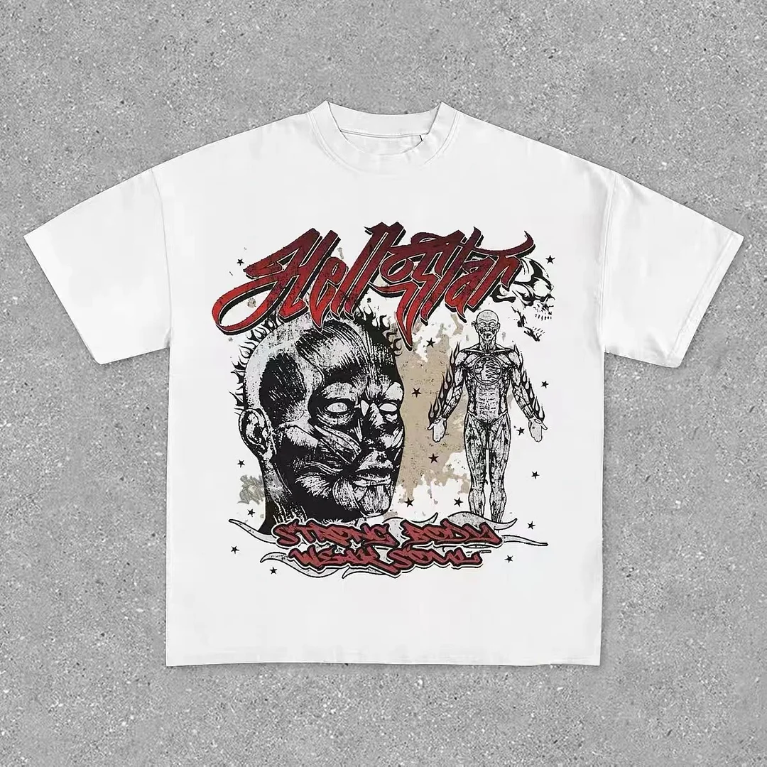 Hellstar Skull Graphic Short Sleeve T-Shirt