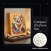(25x25cm)DIY Pearl Painting Xmas Framed Handmade Pearl Material Art Kit Living Room Decor