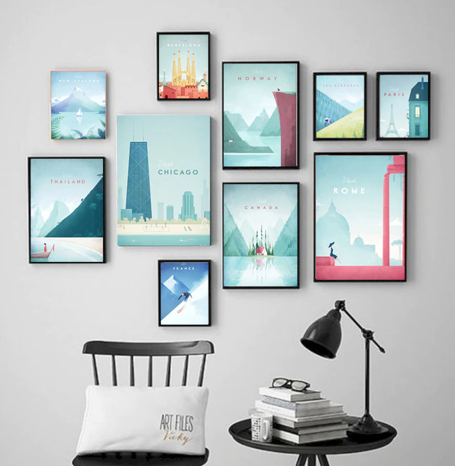 Famous World Travel Poster