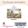 Retro Butterfly DIY PULeather Diamond Painting Tissue Box for Adults Beginners Gem Art Painting Napkin Holder for Living Room Bedroom Bathroom Table Decor