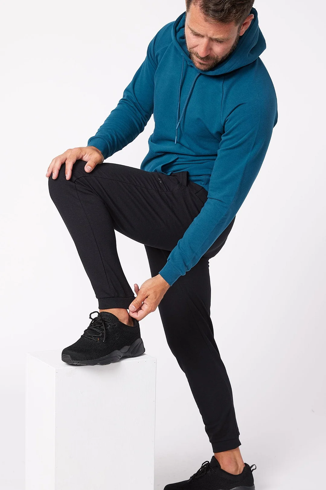 Black French Terry Jogger
