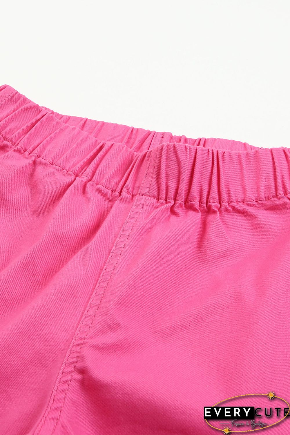 Pink Bell Bottom Denim Pants