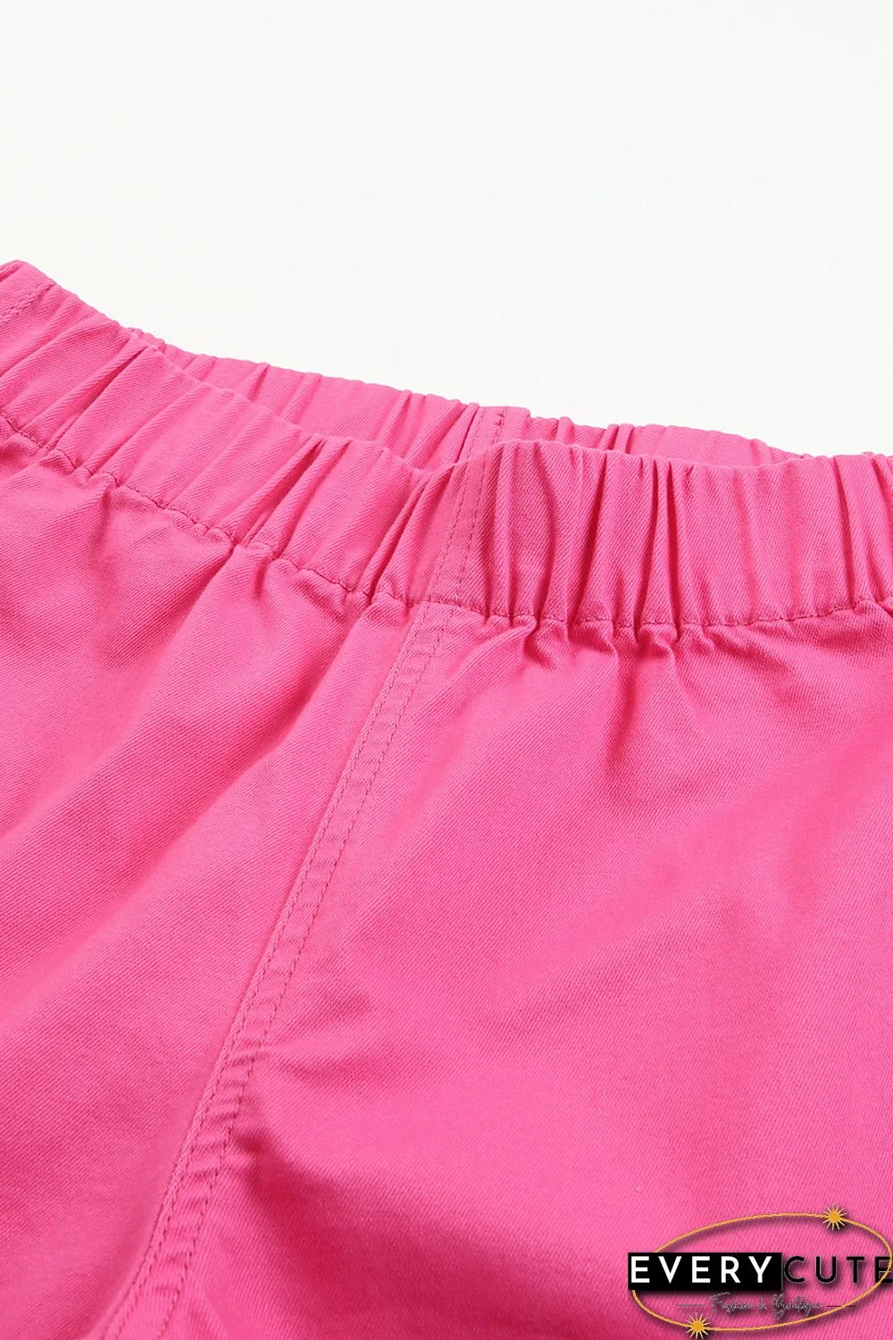 Pink Bell Bottom Denim Pants