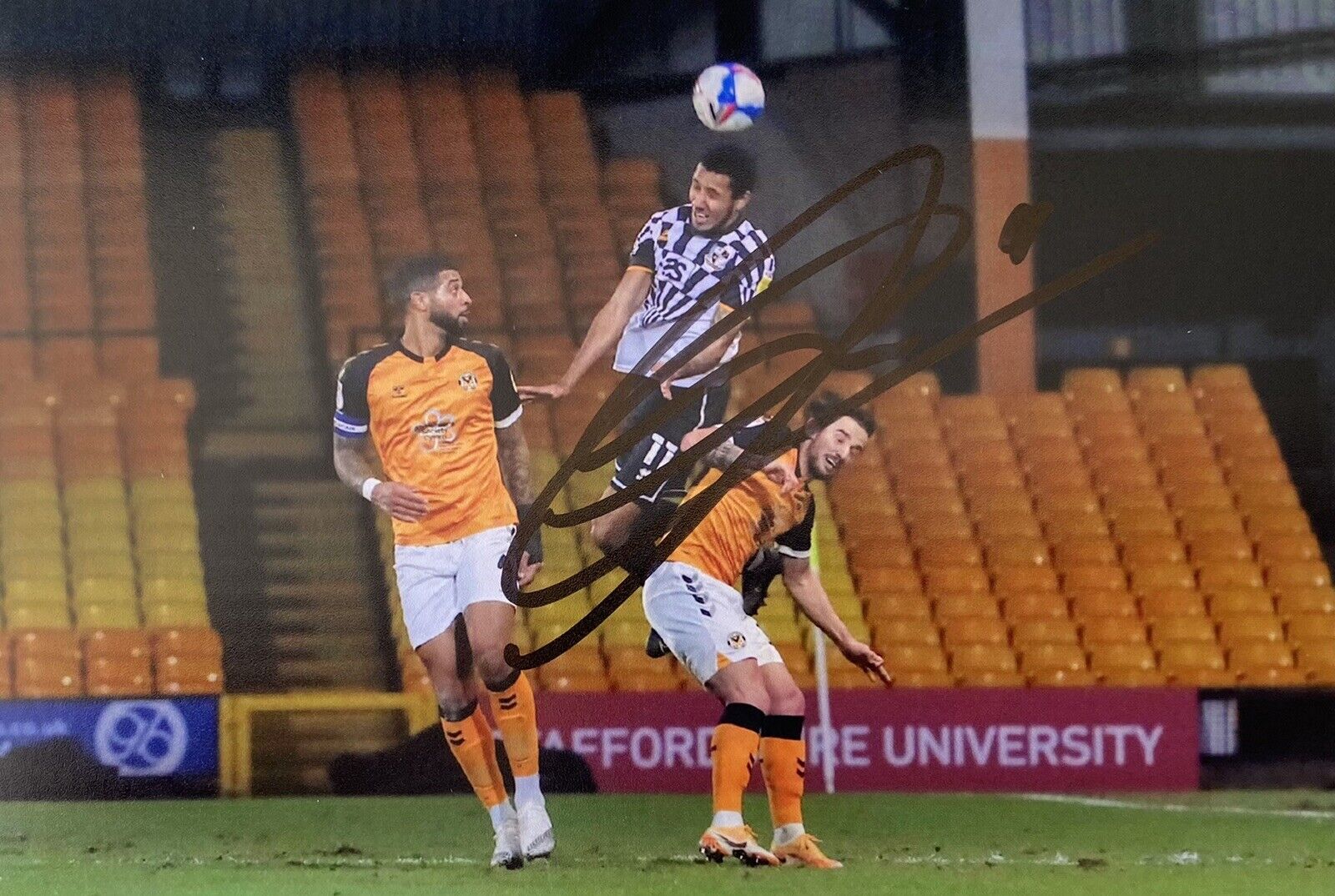 Cristian Montano Genuine Hand Signed Port Vale 6X4 Photo Poster painting