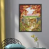 Warm Deer Mother And Son - 11CT Stamped Cross Stitch 36*42cm(Brand)
