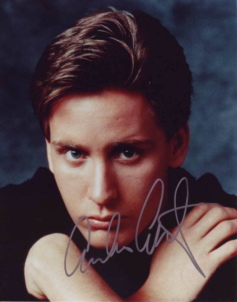 Emilio Estevez In-person AUTHENTIC Autographed Photo Poster painting SHA #96271