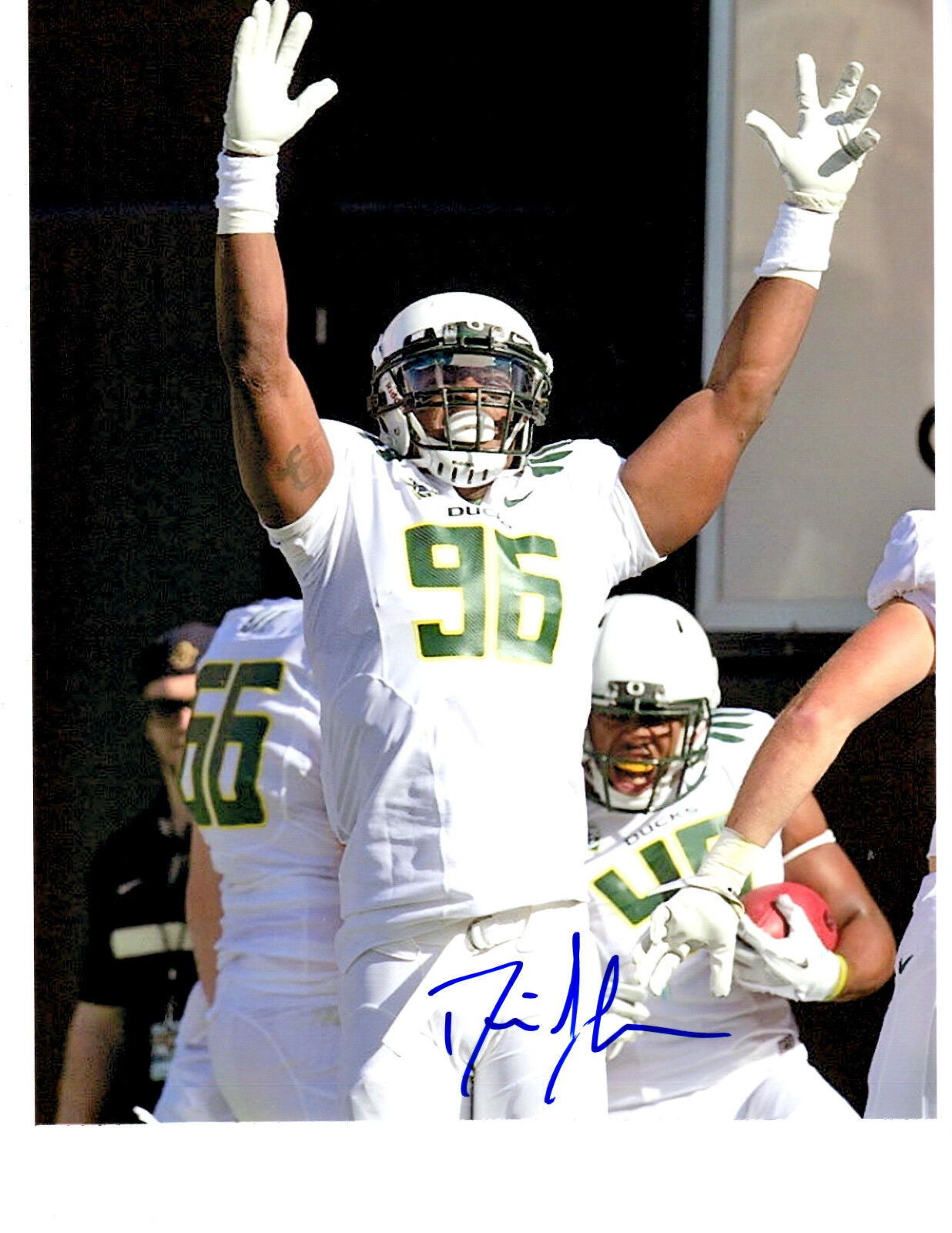 Dion Jordan Oregon Ducks hand signed autographed football Photo Poster painting 2013 Draft