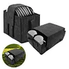 2PCS Camping Dinnerware Organizer with Dividers Motorhome Camping Glass Carrier