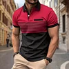 Men's Polo Shirt Lapel Breathable Comfort Short Sleeve T-shirt