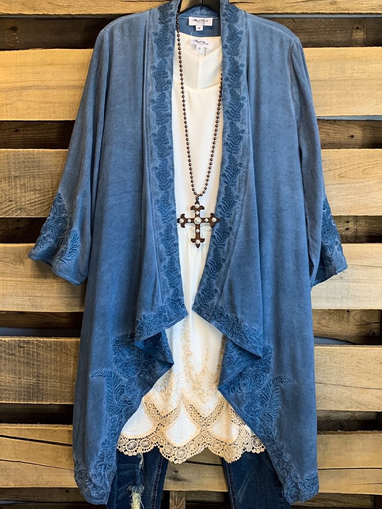 Oversized Casual Printed Kimono P175439650