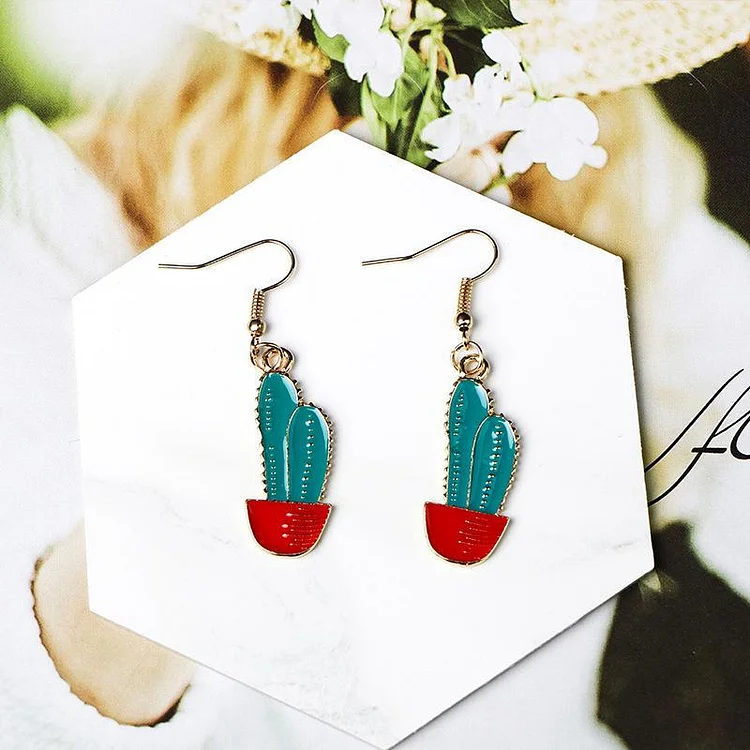 Cactus Potted Earrings