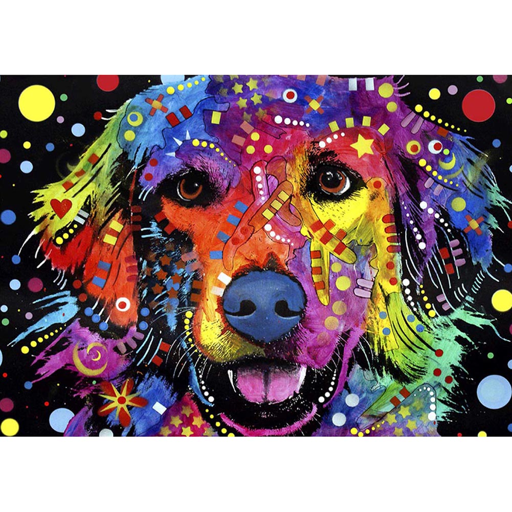 

Dog - 14CT Stamped Cross Stitch - 46*36CM, 501 Original