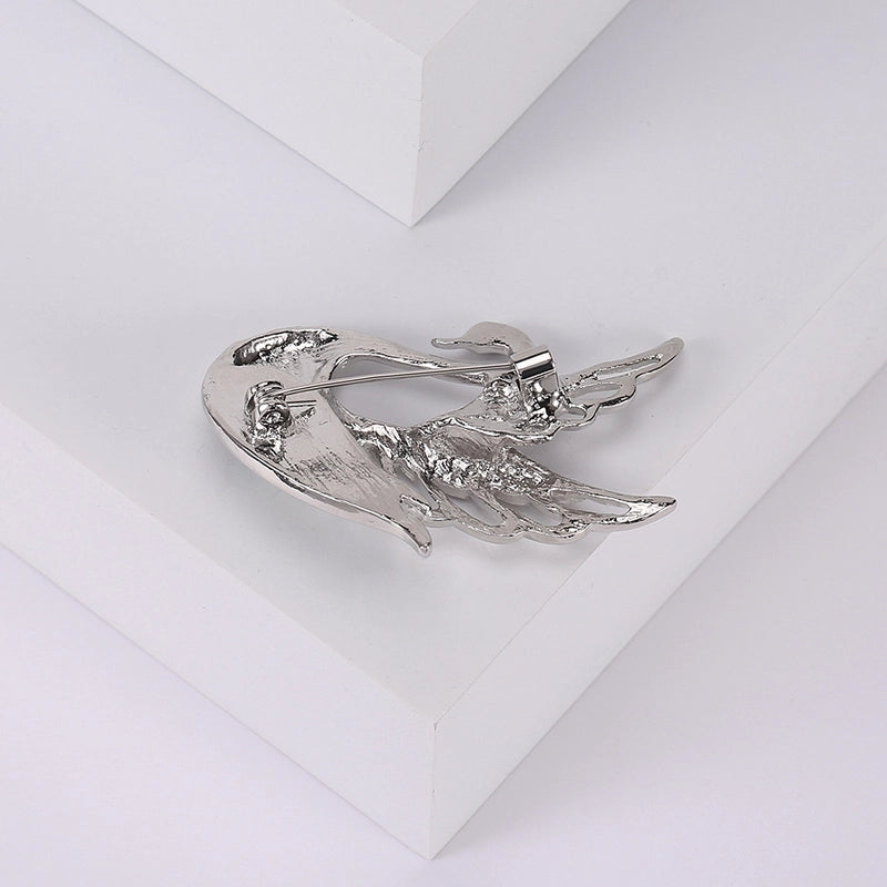 Casual Elegant Lady Pin Swan Alloy Shell Plating Women’s Brooches