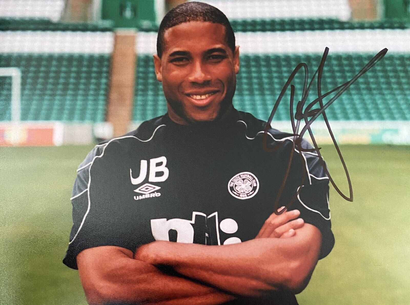 John Barnes Genuine Hand Signed Celtic 6X4 Photo Poster painting