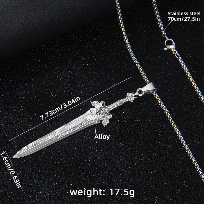 LION Sword Stainless Steel Necklace