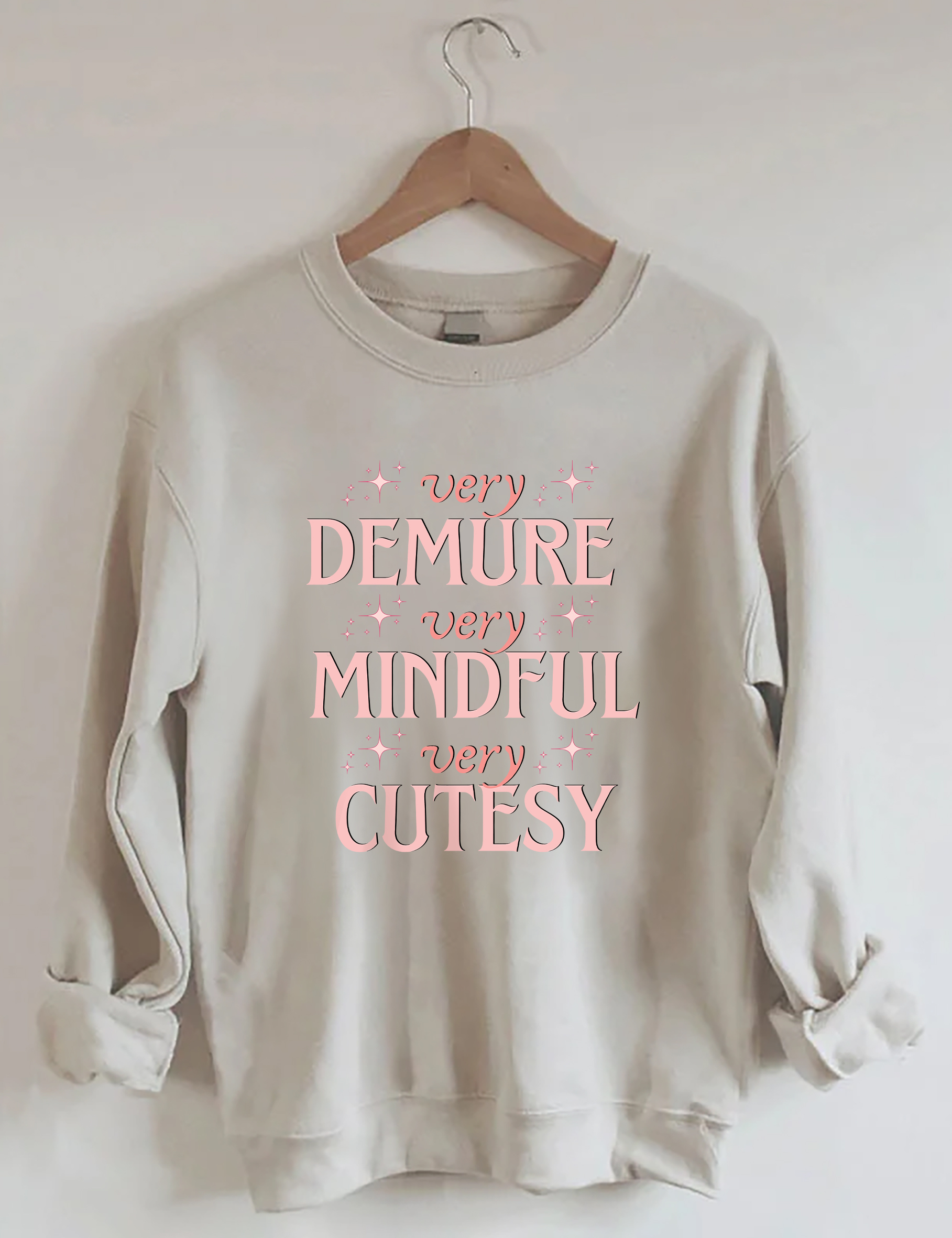 Very Demure Very Mindful Very Cutesy Sweatshirt