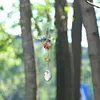 Hanging Crystal Tree Stone Beads Prism Pendant Decor (Leaf)