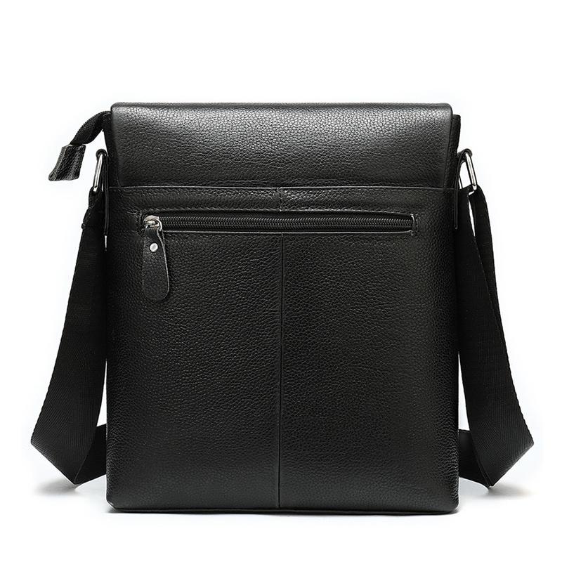 Casual Shoulder Bag Leather Business Simple Flap Type Crossbody Bag