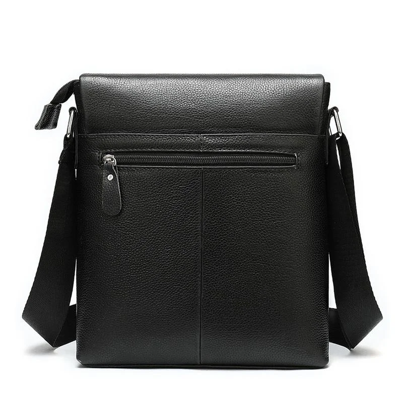 Casual Shoulder Bag Leather Business Simple Flap Type Crossbody Bag