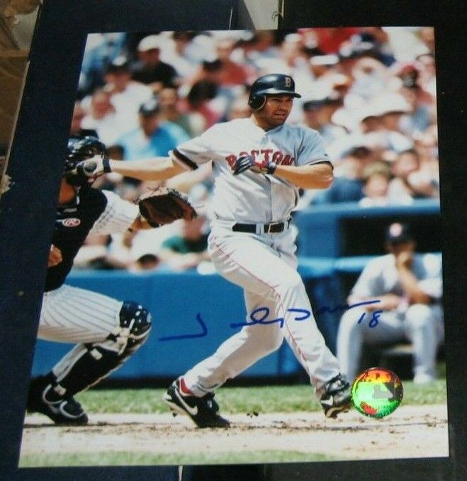 Johnny Damon Boston Red Sox SIGNED AUTOGRAPHED Photo Poster painting FILE 8x10 COA Baseball