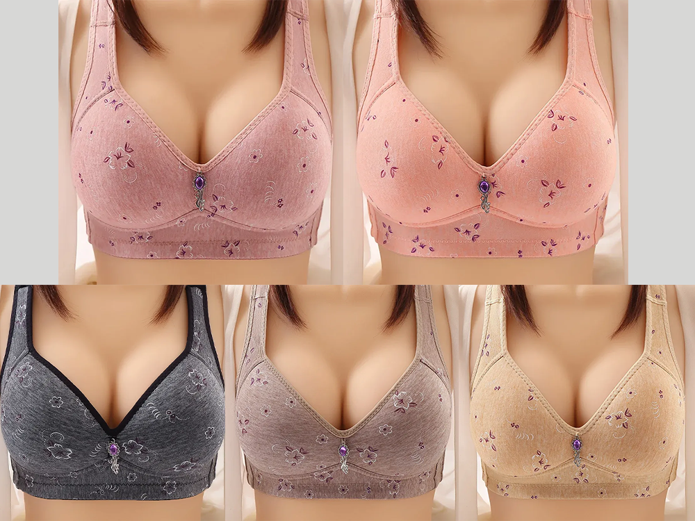 🔥Hot sale🎉Plus Size Soft And Comfortable Bra  Wire Free(3pcs--Last day 70% OFF) 