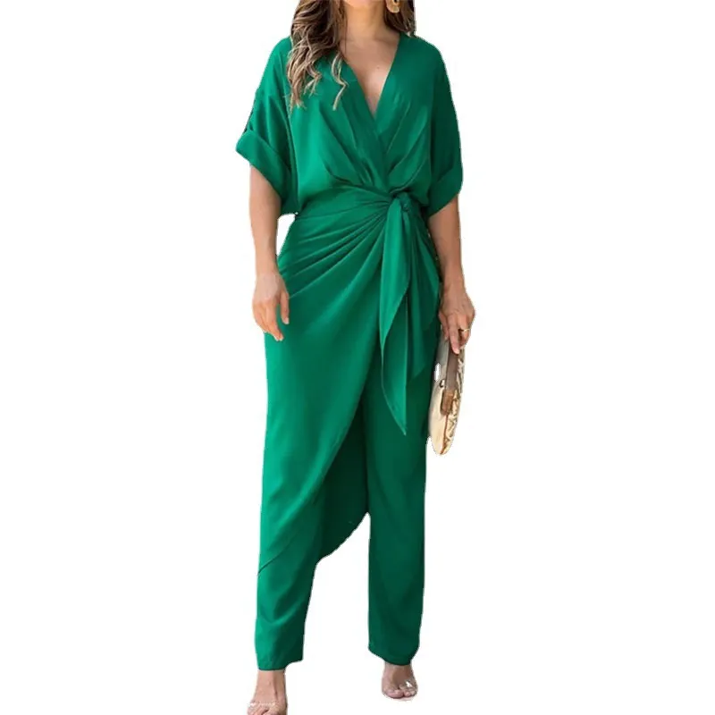 Uveng Uveng New Fashion Women's Wear V Collar Temperament Long Sleeve Fashion Casual Suit Female