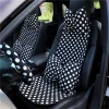 Elasticity Black and White Polka Dot Car Seat Cover Bowknot Pillow Cushion