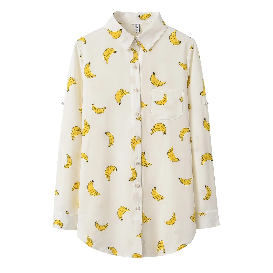 Fashion Fine Women's Print Chiffon Shirt 2021 Spring New Long Sleeve Blouses and Tops Lady Plus Size Casual Shirts Clothes 5XL