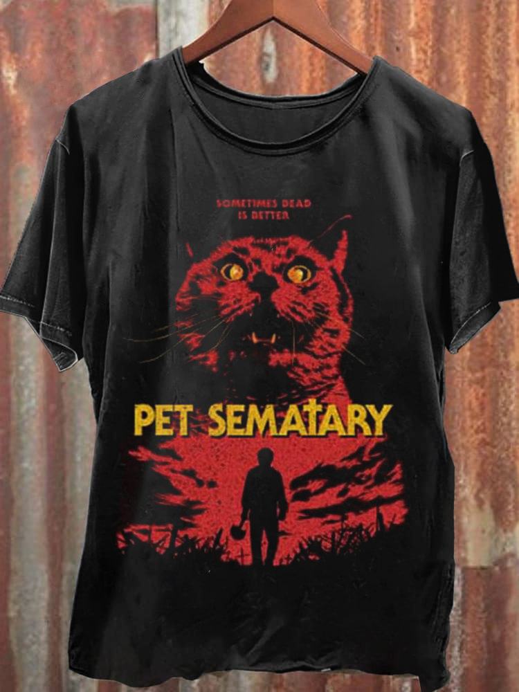 Unisex Vintage 80s Pet Cemetery Classic T-Shirt / Rvogue / Rvogue