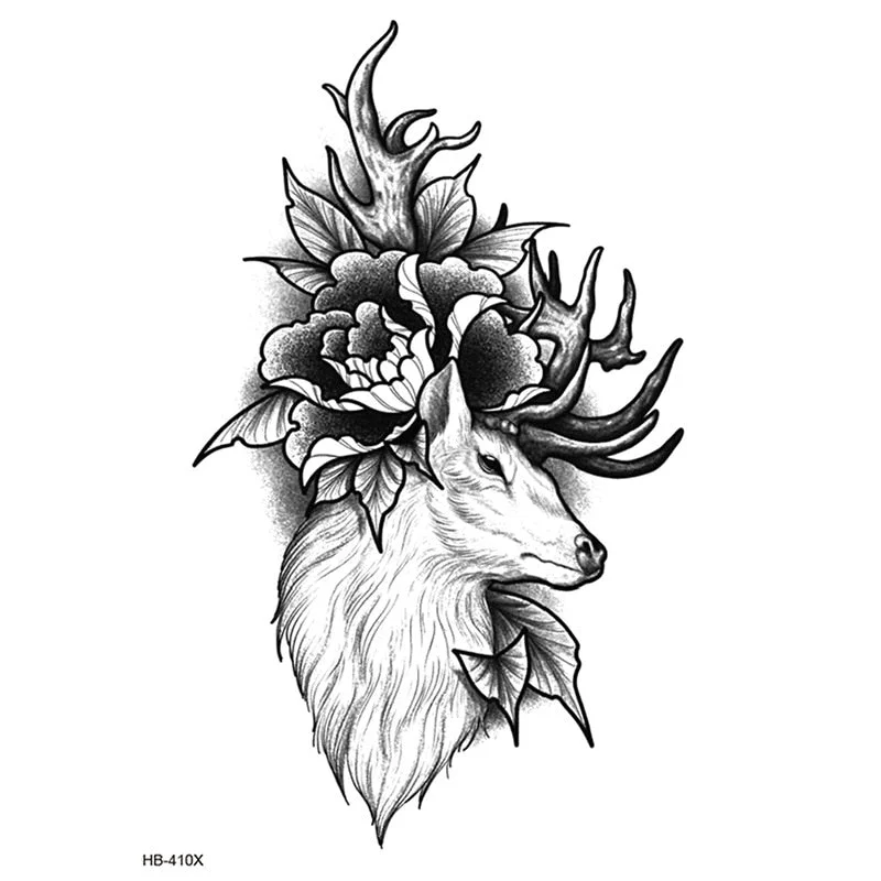 Temporary Tattoos Fake Tattoo Sticker Skull Joker Clown Tatto Hand Arm Foot Body Art Tiger Owl Tatoo Waterproof Tattoos