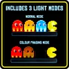 Pac-Man Night Light Voice Control USB Music Rhythm Color Changing Desk Lamp Indoor Creative Atmosphere Decoration Night Light