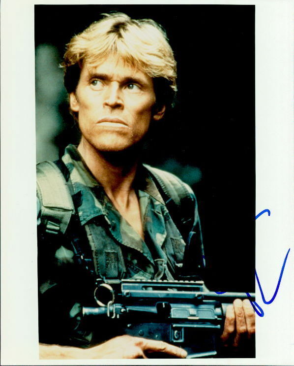 Willem Dafoe (Clear and Present Danger) signed 8x10 Photo Poster painting