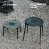 Outdoor Folding Table And Chair Integrated Tactical Small Round Table Portable Lightweight Adjustable Height Camping Table