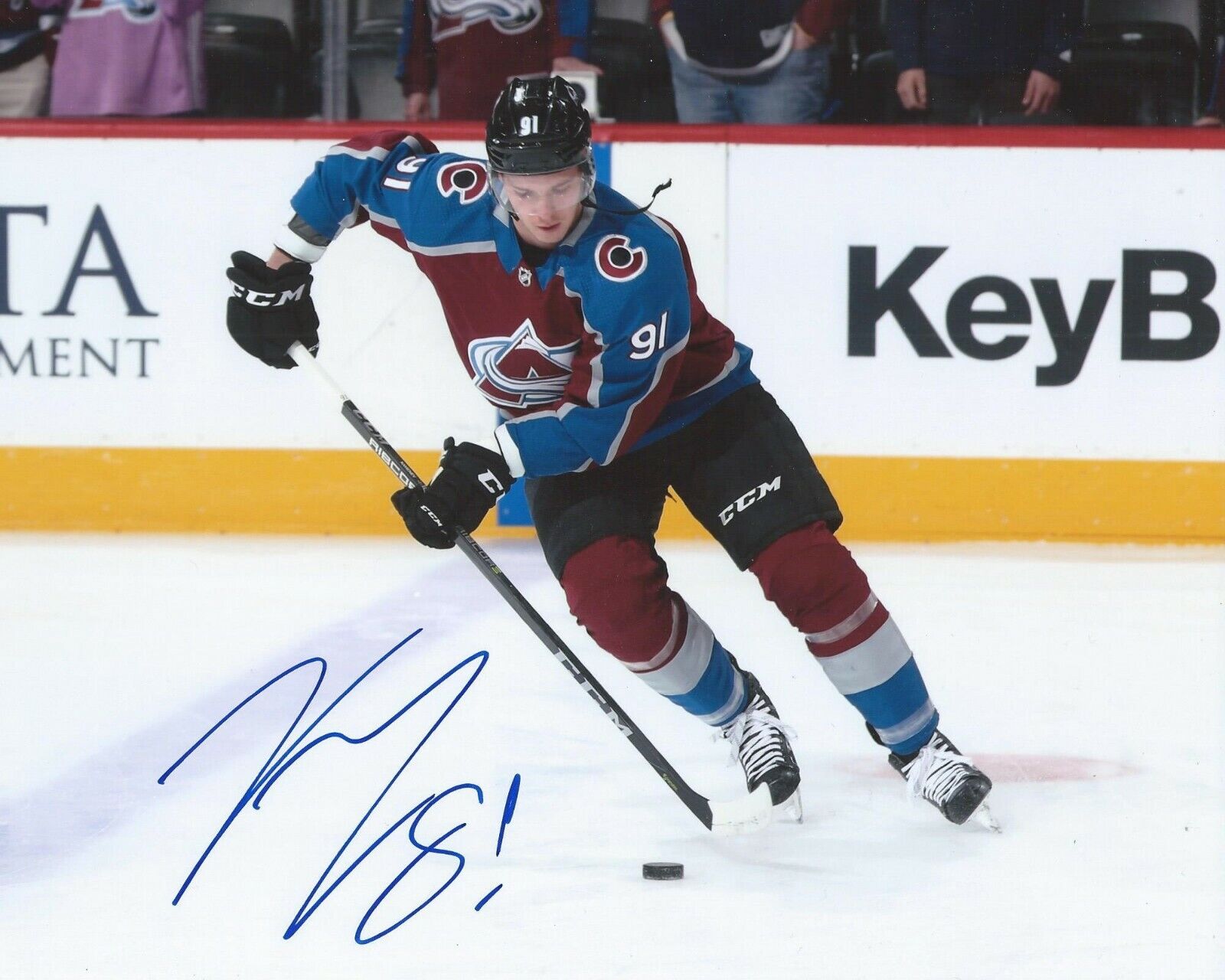 Vladislav Kamenev Signed 8x10 Photo Poster painting Colorado Avalanche Autographed COA B